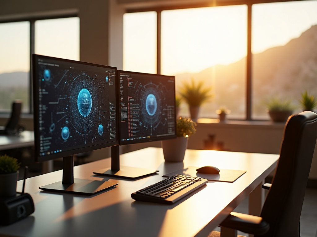 An IT security operations center providing cybersecurity services to businesses in Glendale Arizona near the Westgate Entertainment District corridor