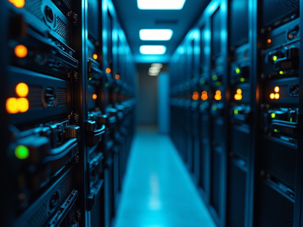 A secure server room environment being evaluated during a risk assessment and audit cybersecurity services engagement for a Phoenix-area business