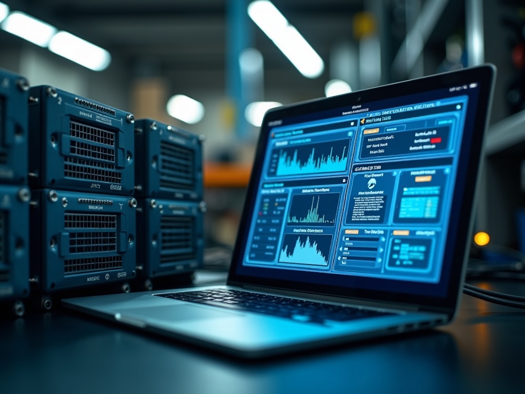How to Assess OT Risk in a Manufacturing Environment Without Disrupting Production A cybersecurity engineer conducting an assessment of how to assess OT risk in a manufacturing environment, reviewing network diagrams at a control room workstation