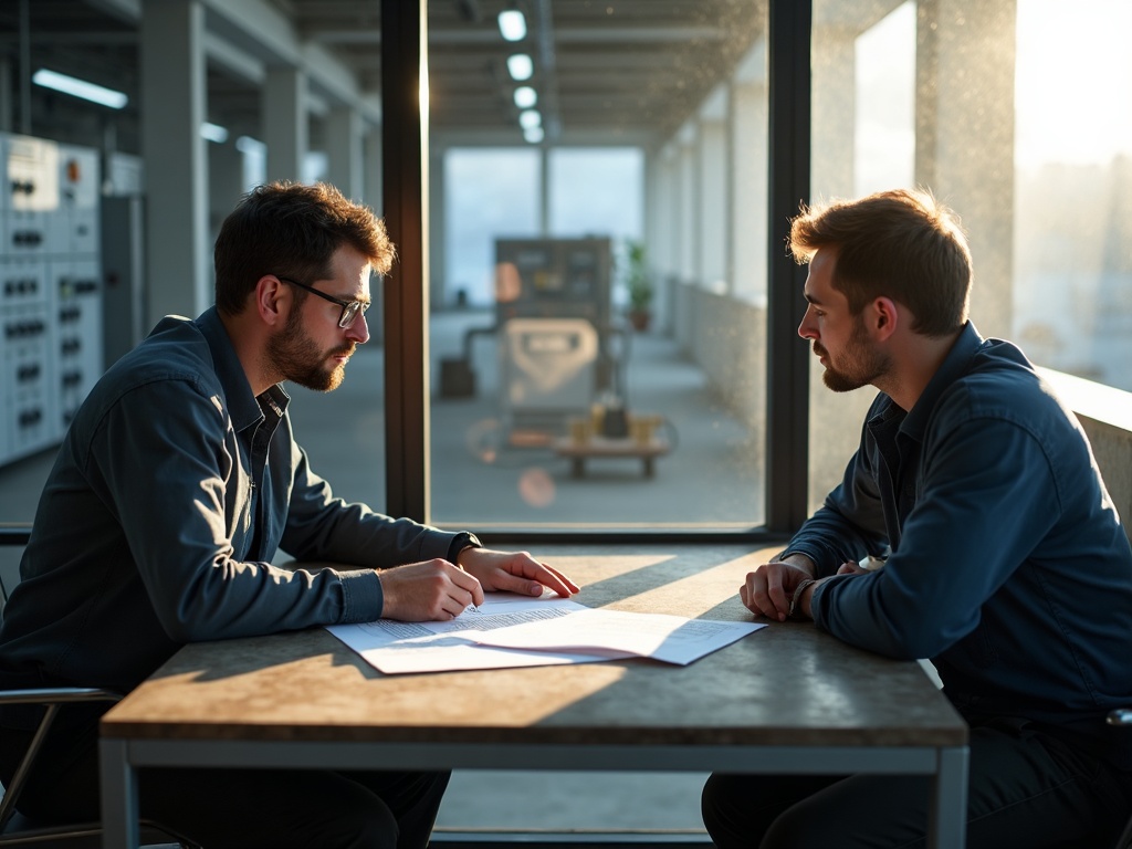 How to Assess OT Risk in a Manufacturing Environment Without Disrupting Production A cybersecurity engineer conducting an assessment of how to assess OT risk in a manufacturing environment, reviewing network diagrams at a control room workstation