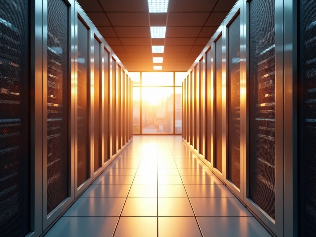 Secured on-premises server room supporting cybersecurity services Sun City AZ for a West Valley healthcare organization near West Bell Road and Banner Boswell Medical Center