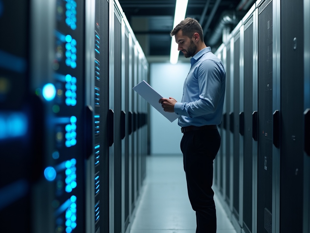 A cybersecurity professional monitors network threat detection dashboards — illustrating how long does it take to detect a breach on average in a real data center environment