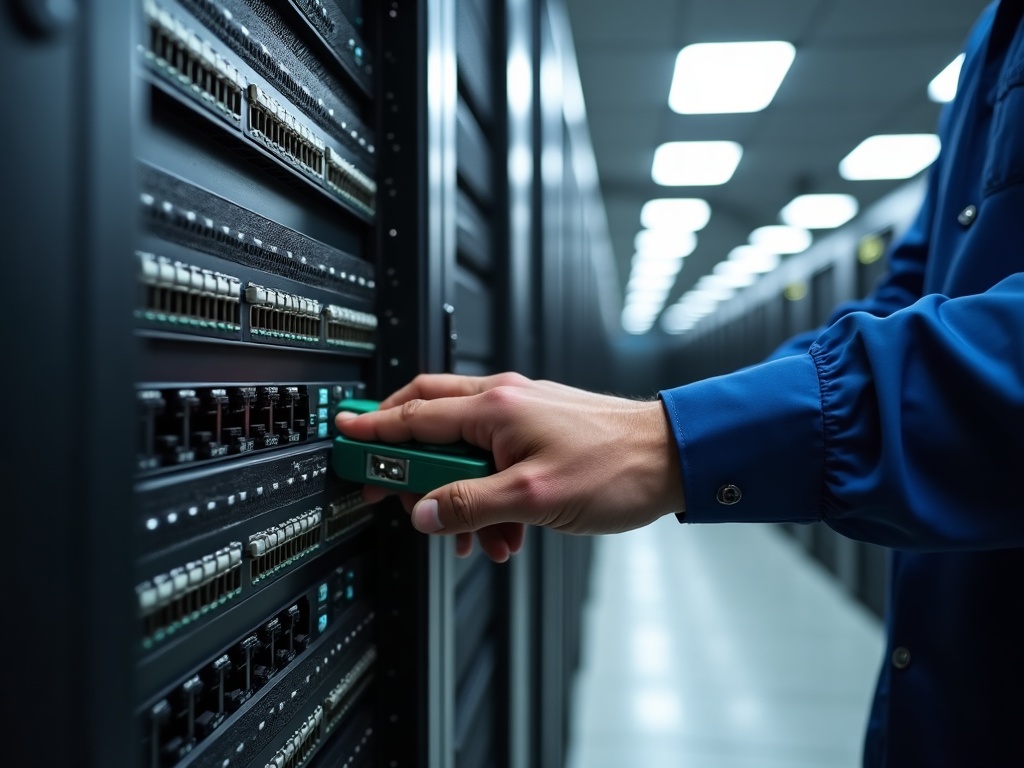 A cybersecurity engineer auditing a legacy SCADA historian server — part of a structured approach to how to secure legacy industrial equipment in manufacturing facilities