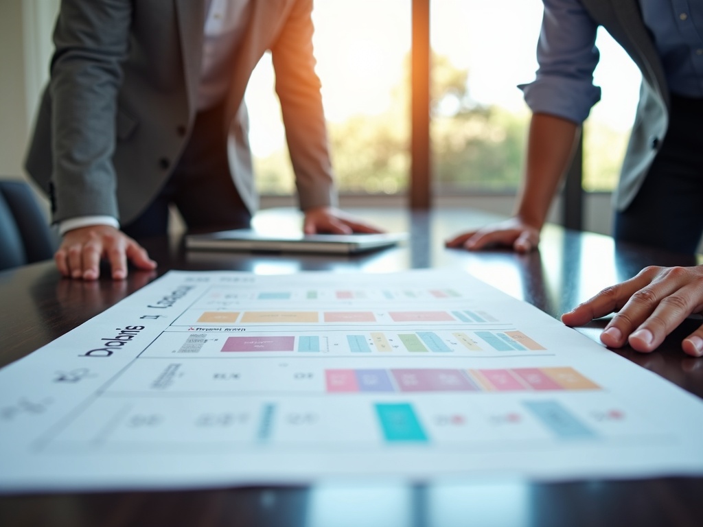 What a Custom Cybersecurity Roadmap Actually Includes — and Why Off-the-Shelf Plans Fail A cybersecurity architect reviewing a custom cybersecurity roadmap for business on a desk with a network diagram open on a laptop in a modern office — custom cybersecurity roadmap for business planning in progress