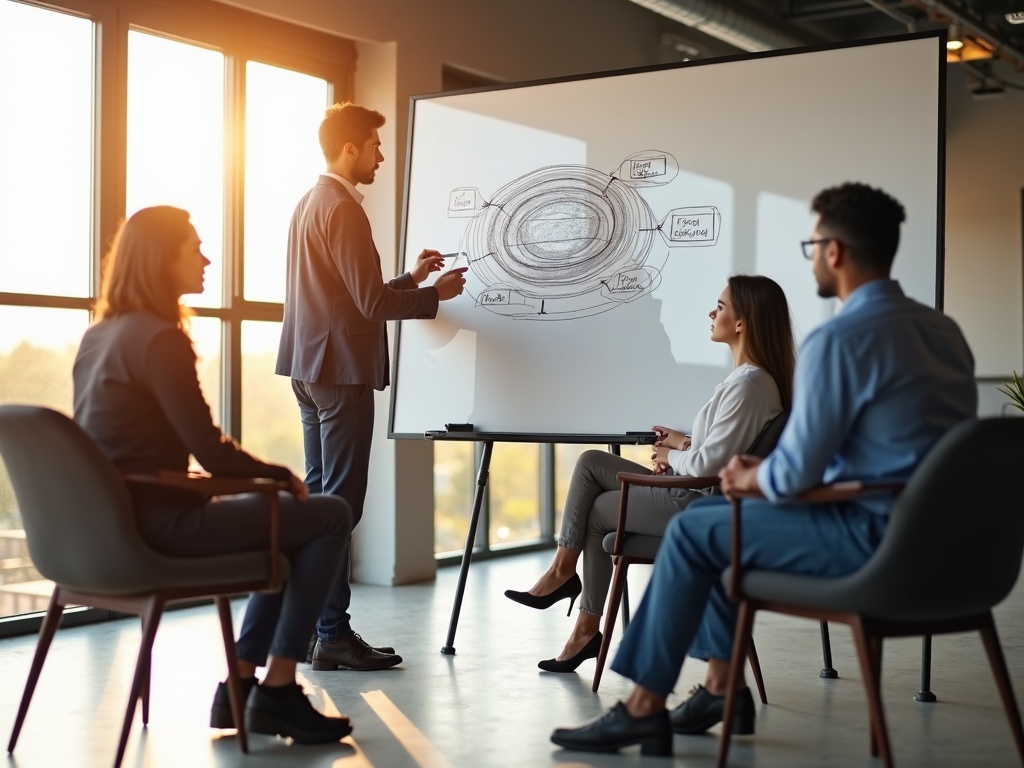 What a Custom Cybersecurity Roadmap Actually Includes — and Why Off-the-Shelf Plans Fail A cybersecurity architect reviewing a custom cybersecurity roadmap for business on a desk with a network diagram open on a laptop in a modern office — custom cybersecurity roadmap for business planning in progress