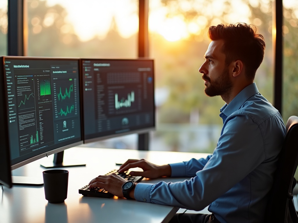Shadow IT Is Quietly Undermining Your Security — Here's How to Get It Under Control A cybersecurity architect reviewing network activity dashboards to identify shadow it risks for businesses in a Scottsdale business office