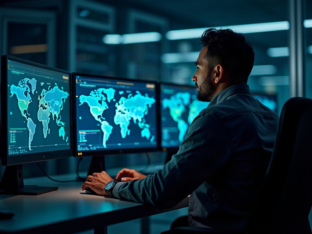 A cybersecurity engineer reviewing network segmentation architecture to address how flat networks expose businesses to ransomware