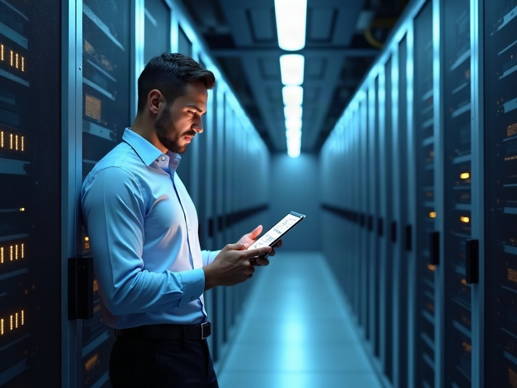 Why a VPN Alone Is Not Enough to Protect Your Remote Workers Anymore A cybersecurity architect reviewing remote access security dashboards in a why vpn alone is not enough for remote access security assessment session at a Scottsdale data center